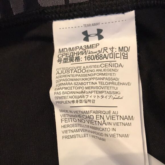 Under Armour Black & White Leggings - Size Medium - Picture 7 of 9